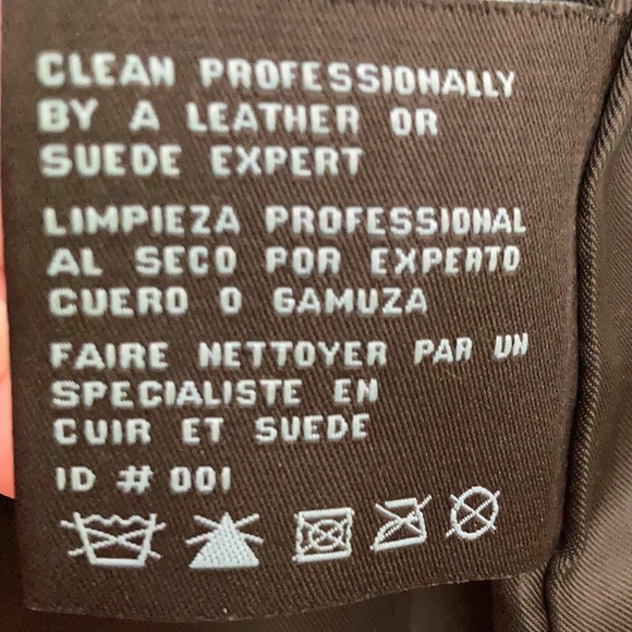 EUC Nine West Leather Jacket Size Medium - Picture 10 of 11